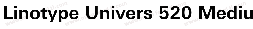 Linotype Univers 520 Medium Condens字体转换